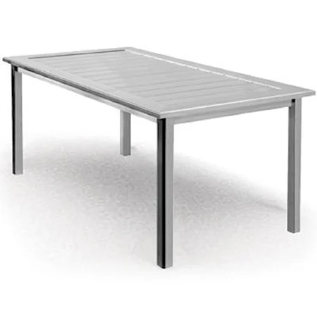 Rectangular Dining Table with Block Feet